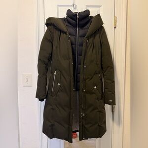 Soia & Kyo Military Green Winter Puffer Coat